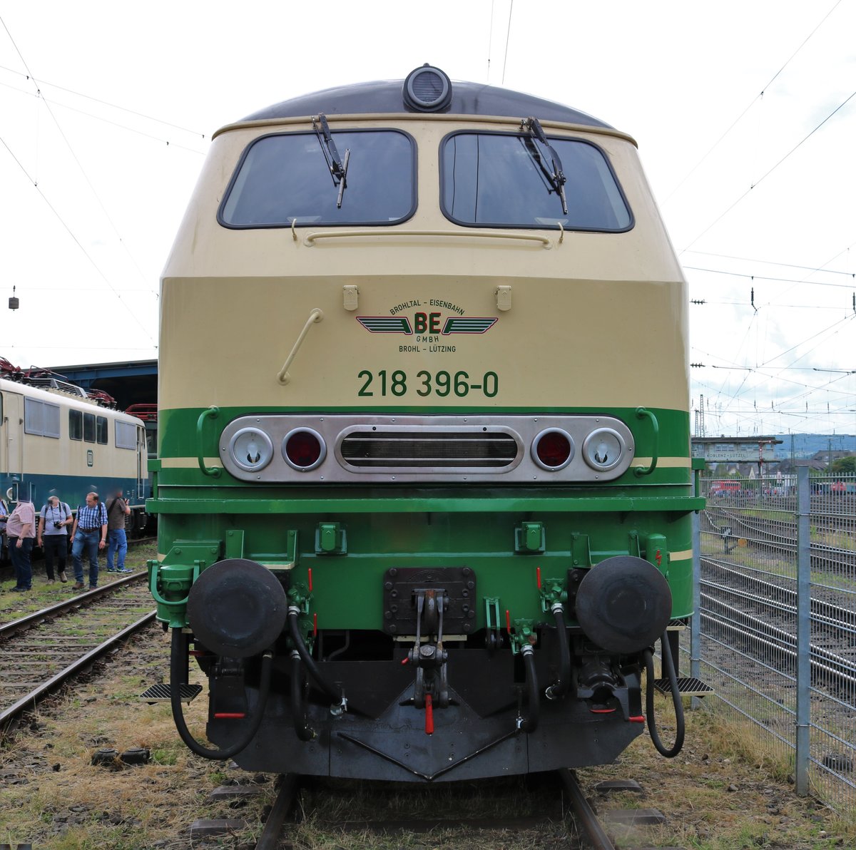 BEG Brohltalbahn 218 396-0 am 16.06.18 beim Sommerfest im DB Museum Koblenz