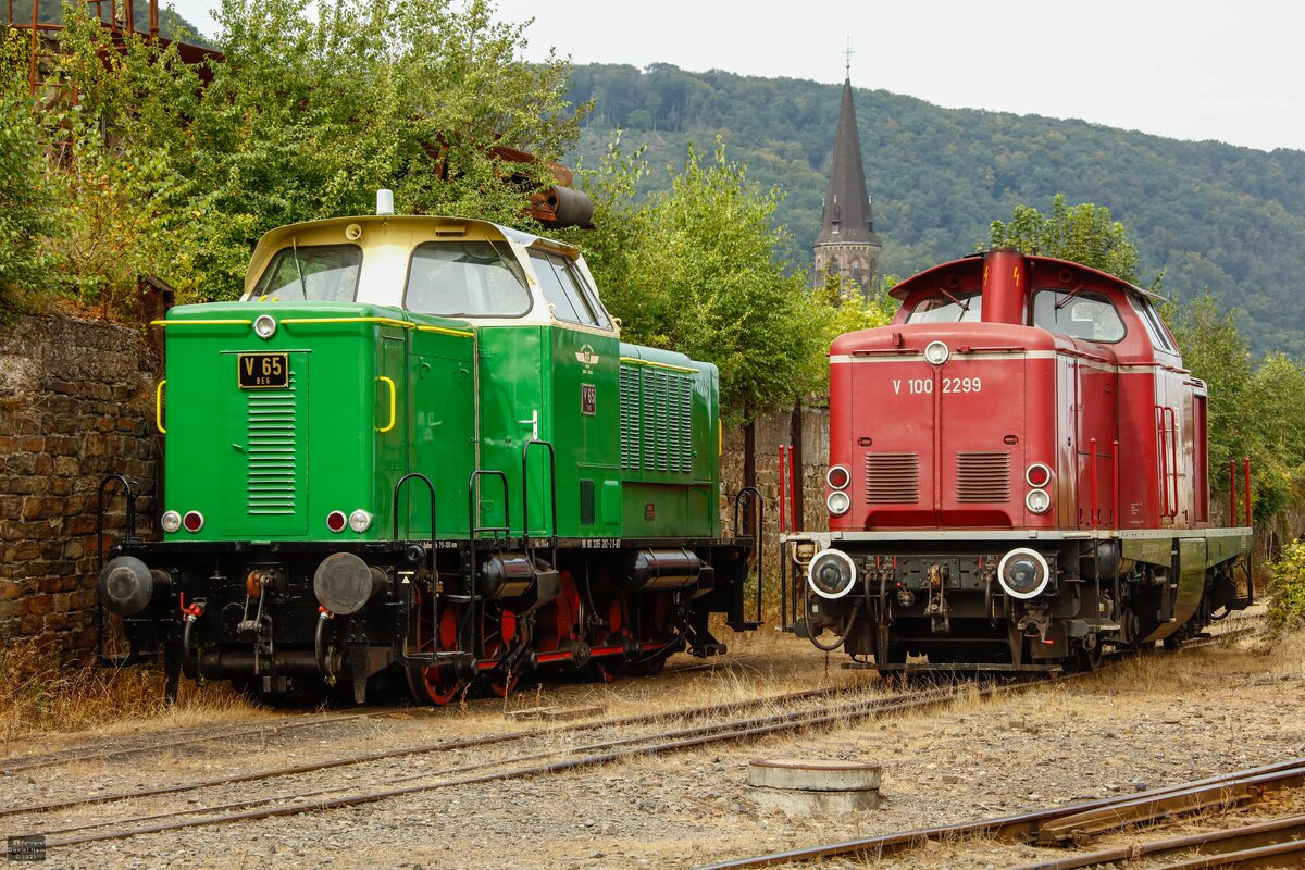 BEG V65 & VEB V100 2299 in Brohl, September 2021.