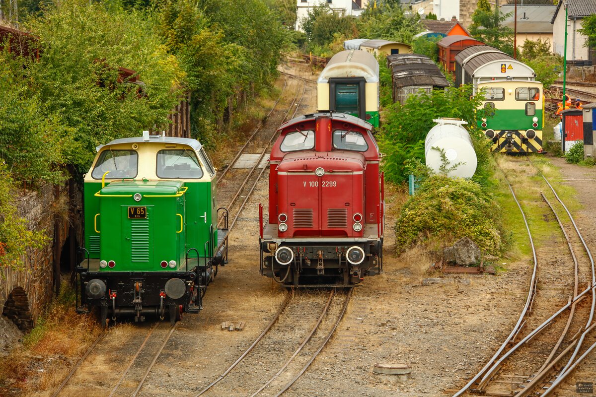BEG V65 & VEB V100 2299 in Brohl, September 2021.