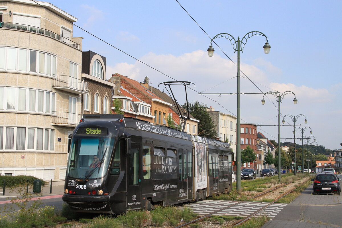 Belgiën, Brussel, STIB
Strassenbahnwagen 2008, Linie 93, avenue Rommelaere
3/9/2013