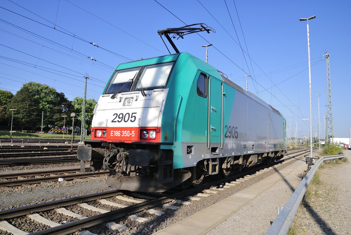 Belgische 2905 (186 350-5) ein seltener Gast in Aachen. 13.Sep.2016 in Aachen West
