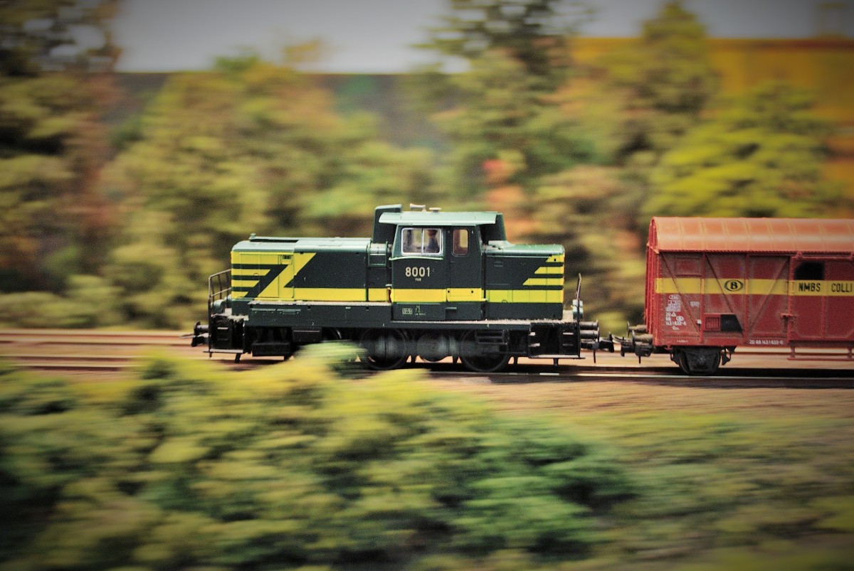 Belgische BR 80, auf der Modellbahn Messe Köln mitgezogen