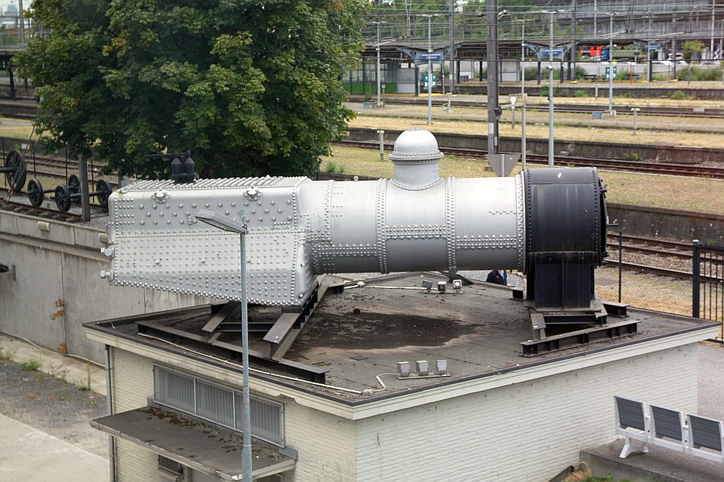 Belpaire-Feuerraum Kessel einer Lok-Type 25 am 23.Juli 2026 in der Train World beim Gare Schaerbeek.