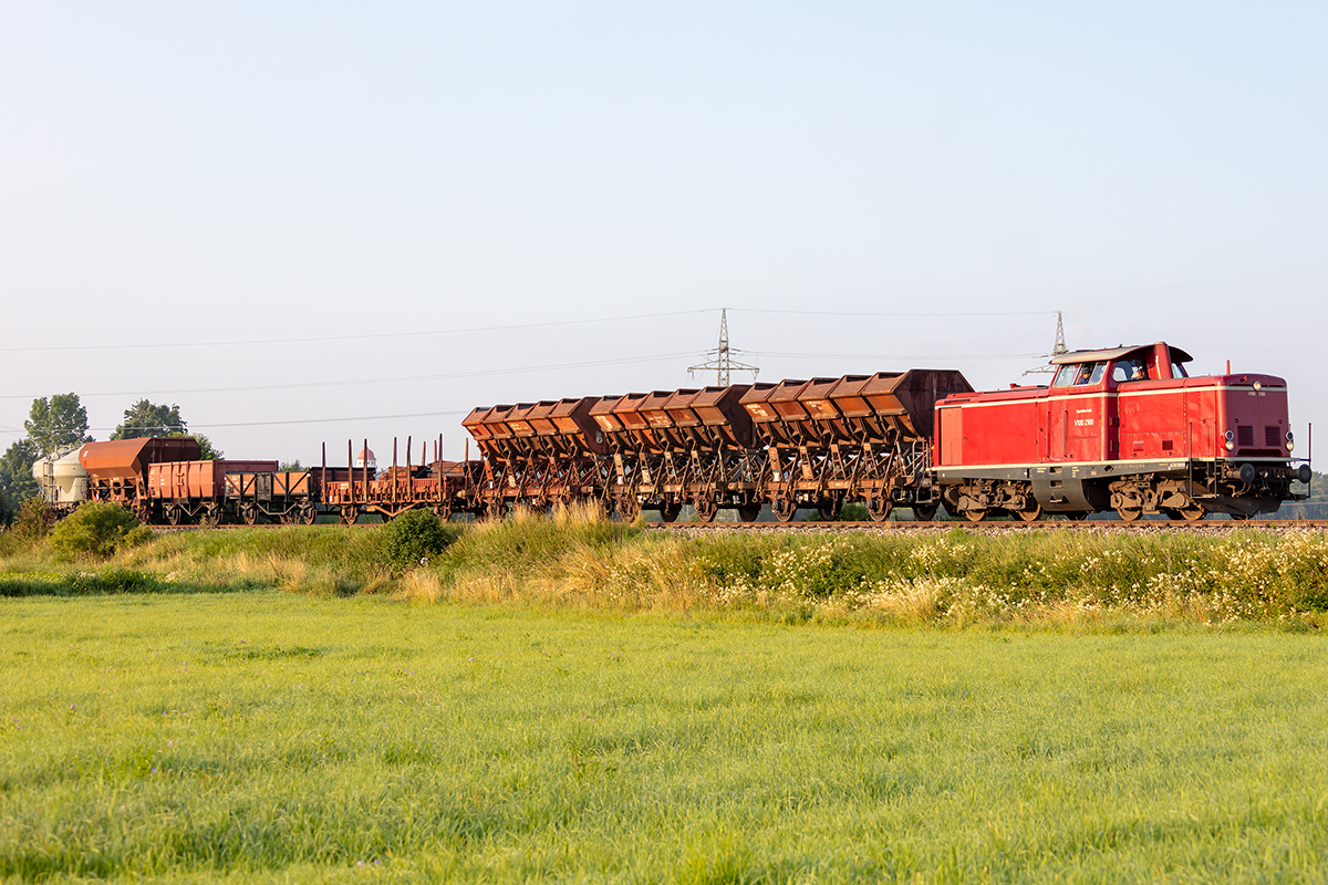 BEM, V100 2100, 23.07.2021, Nördlingen ( Traktionswandel im Ries )