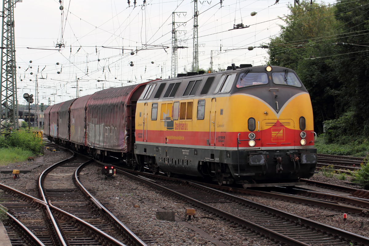 Bentheimer 221 147-2 durchfährt Hamm(Westfl.) 5.9.2017