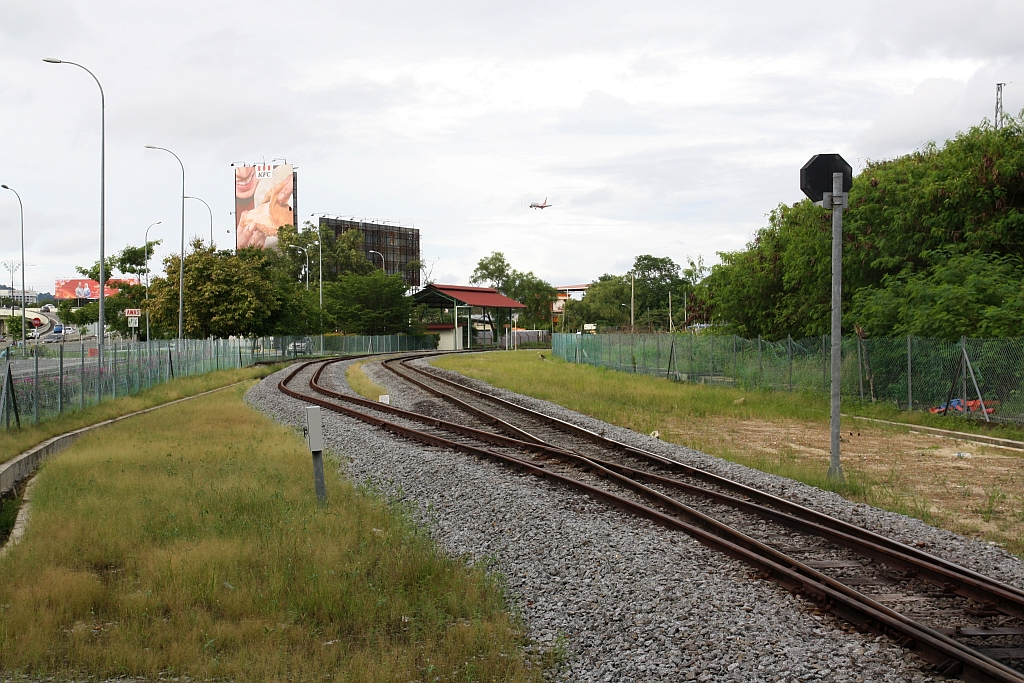 Bereich des ehemaligem Güter-Terminal Muatan am 08.Februar 2025.