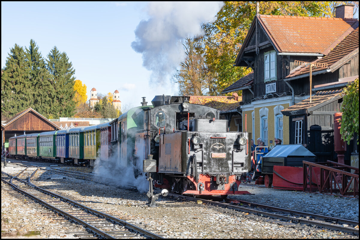 Bereit zur Abfahrt ,.... Der Flascherlzug Stainz am 24.10.2025 