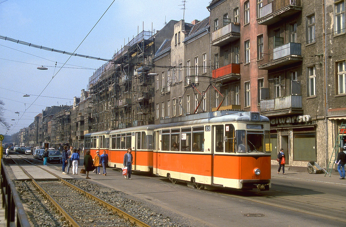 Berlin 217 267, Wilhelminenhofstraße, 13.04.1987.