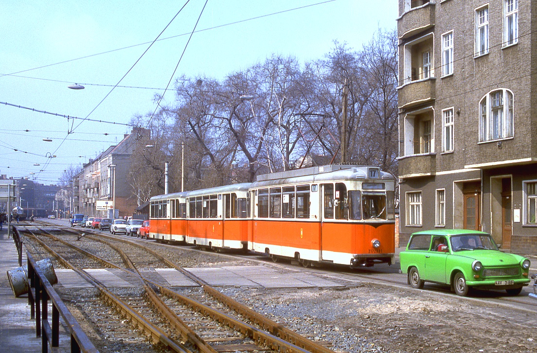 Berlin 217 288, Wilhelminenhofstraße, 13.04.1987.