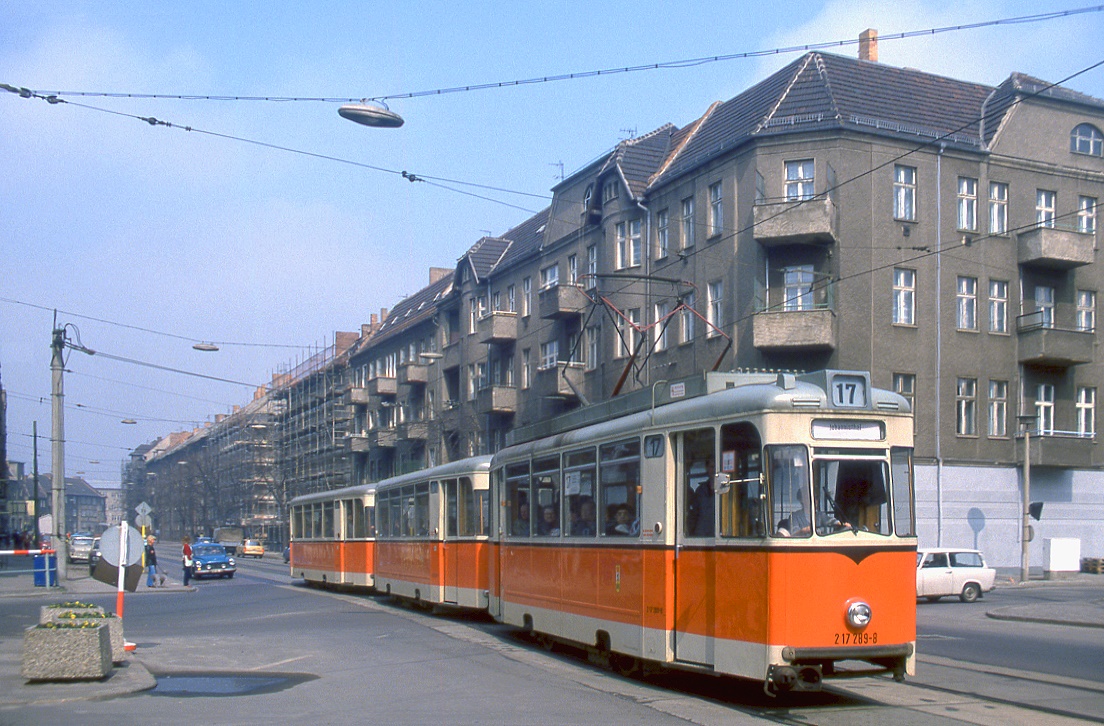 Berlin 217 289, Wilhelminenhofstraße, 13.04.1987.