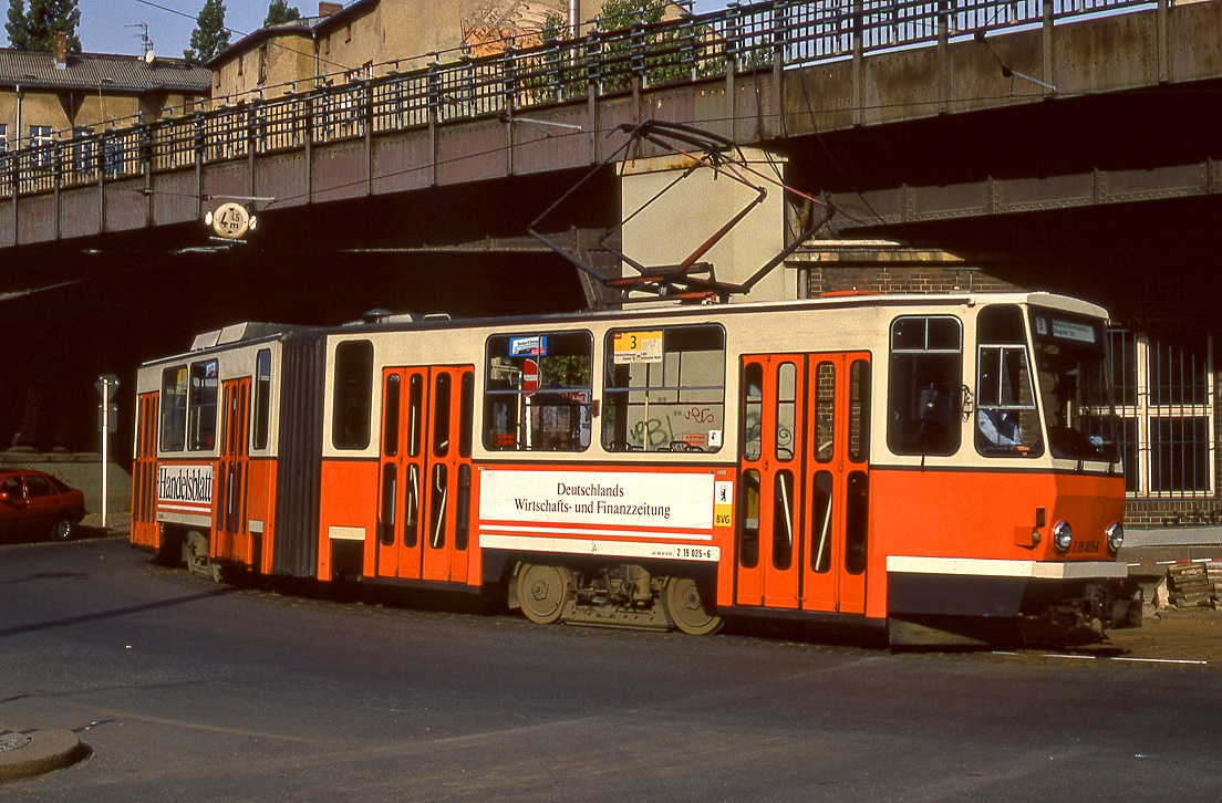 Berlin 219 025, Burgstraße / Garnisonskirchplatz, 07.10.1994.