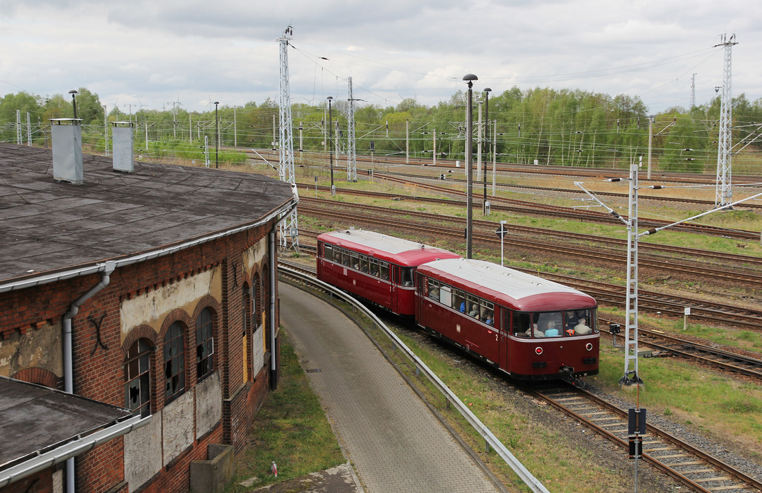 Berliner Eisenbahnfreunde 995 307 + 795 396 // Güterbahnhof Wustermark // 28. April 2019
