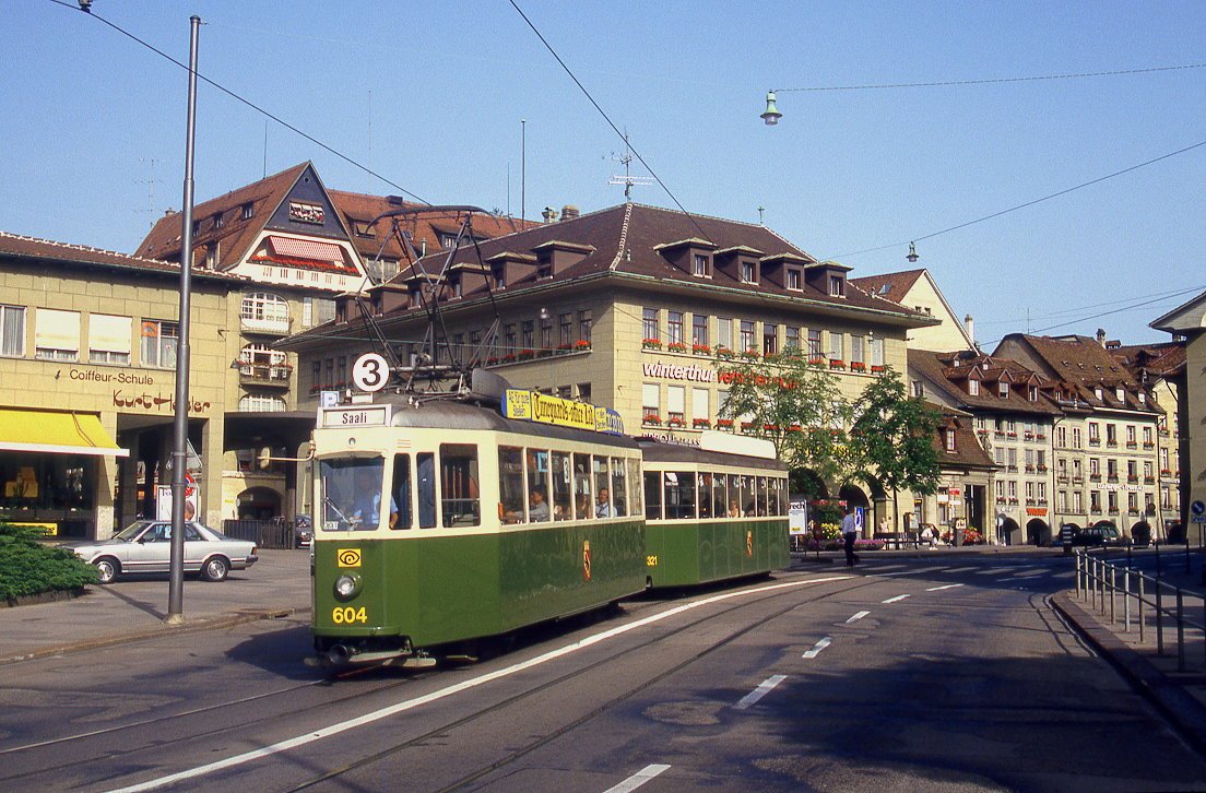 Bern 604 + 321, Casino Platz, 17.08.1987.
