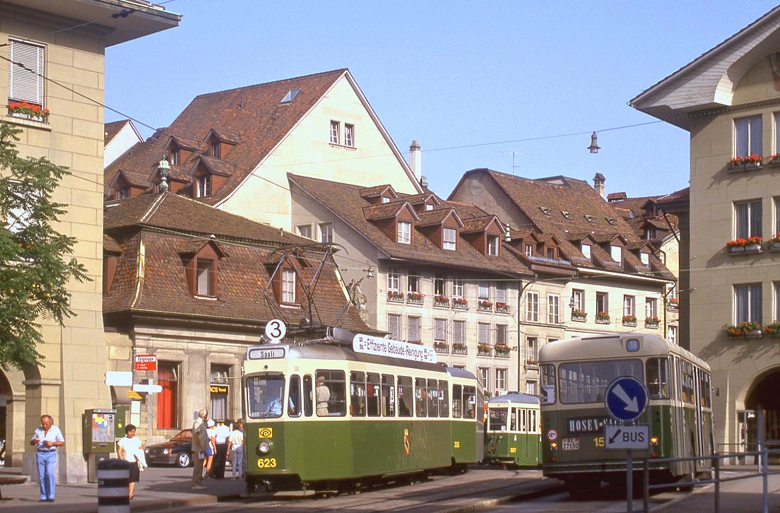 Bern 623 + 327, Casino Platz, 17.08.1987.