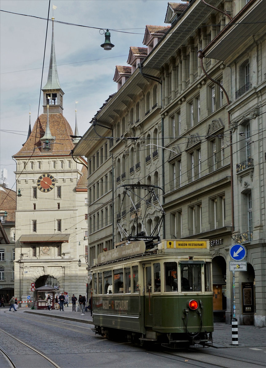 BERNMOBIL.
Mit historischen Strassenbahnen in Bern unterwegs am 20. Oktober 2019.
Foto: Walter Ruetsch