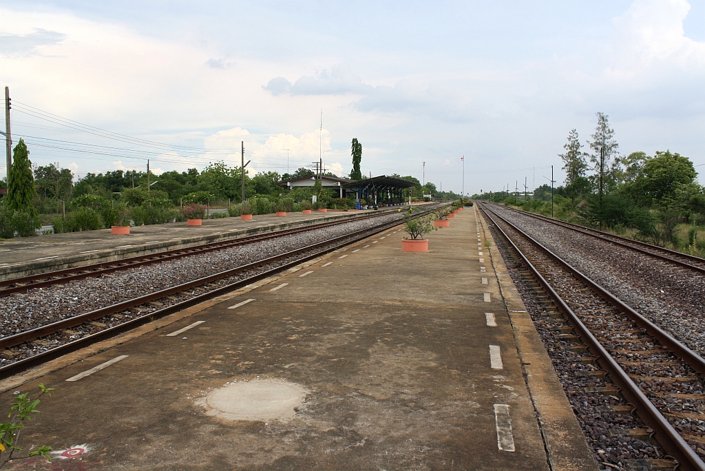 Bf. Khlong Sip Kao Junction, Blickrichtung Chachoengsao Junction, am 29.Mai 2013.