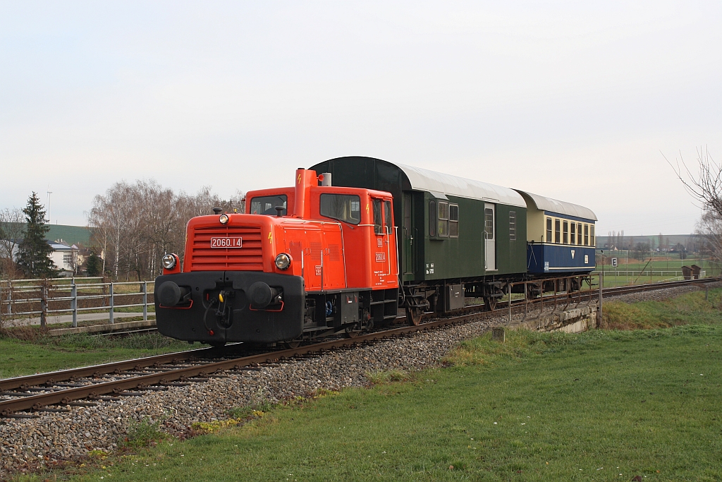 BIF 2060.14 mit dem SBED 93960 am 22.November 2015 in Bullendorf.