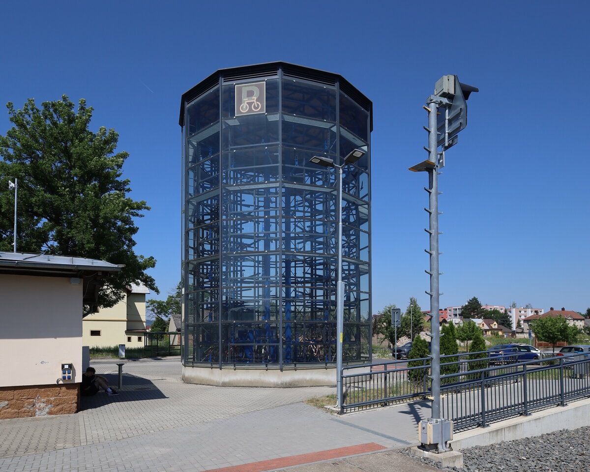 Biketower in Moravsk� Třebov�, hier kann man auch R�der d von CD Bike ausleihen.
Strecke:  017  Česk� Třebov�-Moravsk� Třebov�-(Dzbl)