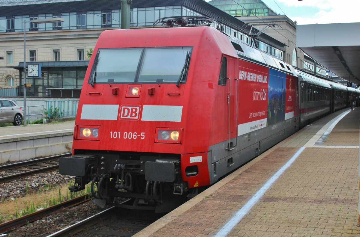 Bild 121 Am 25.07.2015 bespannte 101 0065 den IC 2312 von Stuttgart