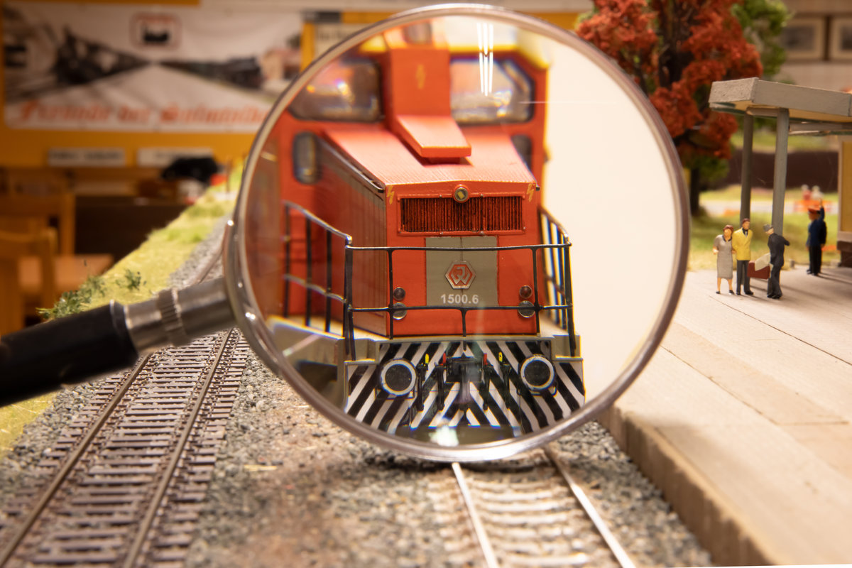 Bis ins letzte Detail perfekt . 
DH 1500.6 als Modell auf der SUlmtalbahn Modulanlage. 
19.12.2020