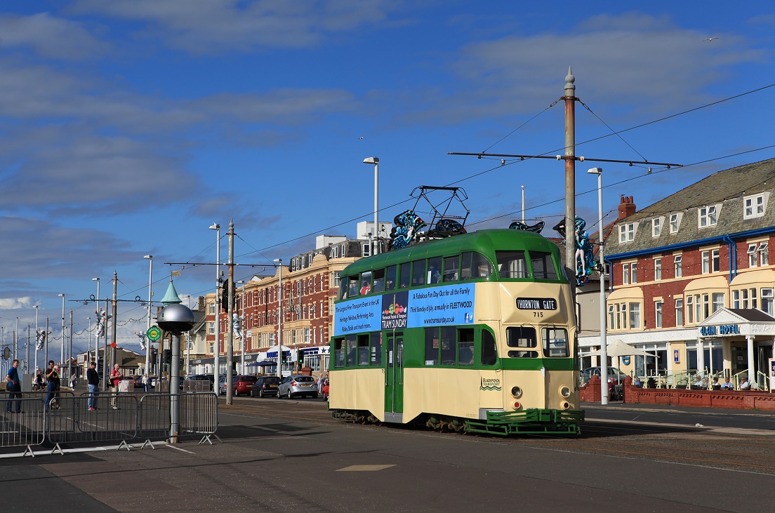 Blackpool Tw 715, Queen's Promenade, 28.08.2016.