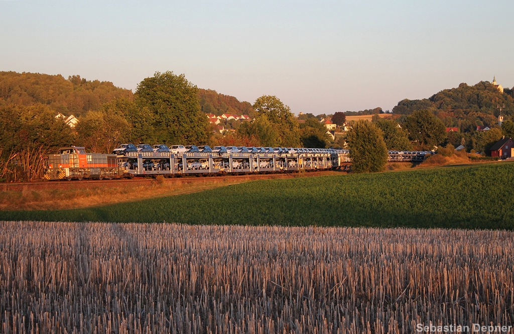 BLG-Autozug am 9.9.13 in Sulzbach Richtung Saal/Donau