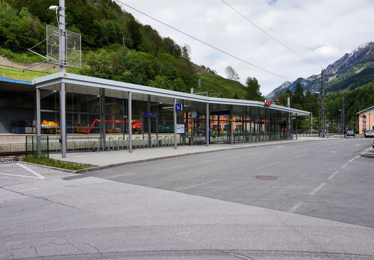 Blick auf den Bahnhof Lend, am 17.5.2016