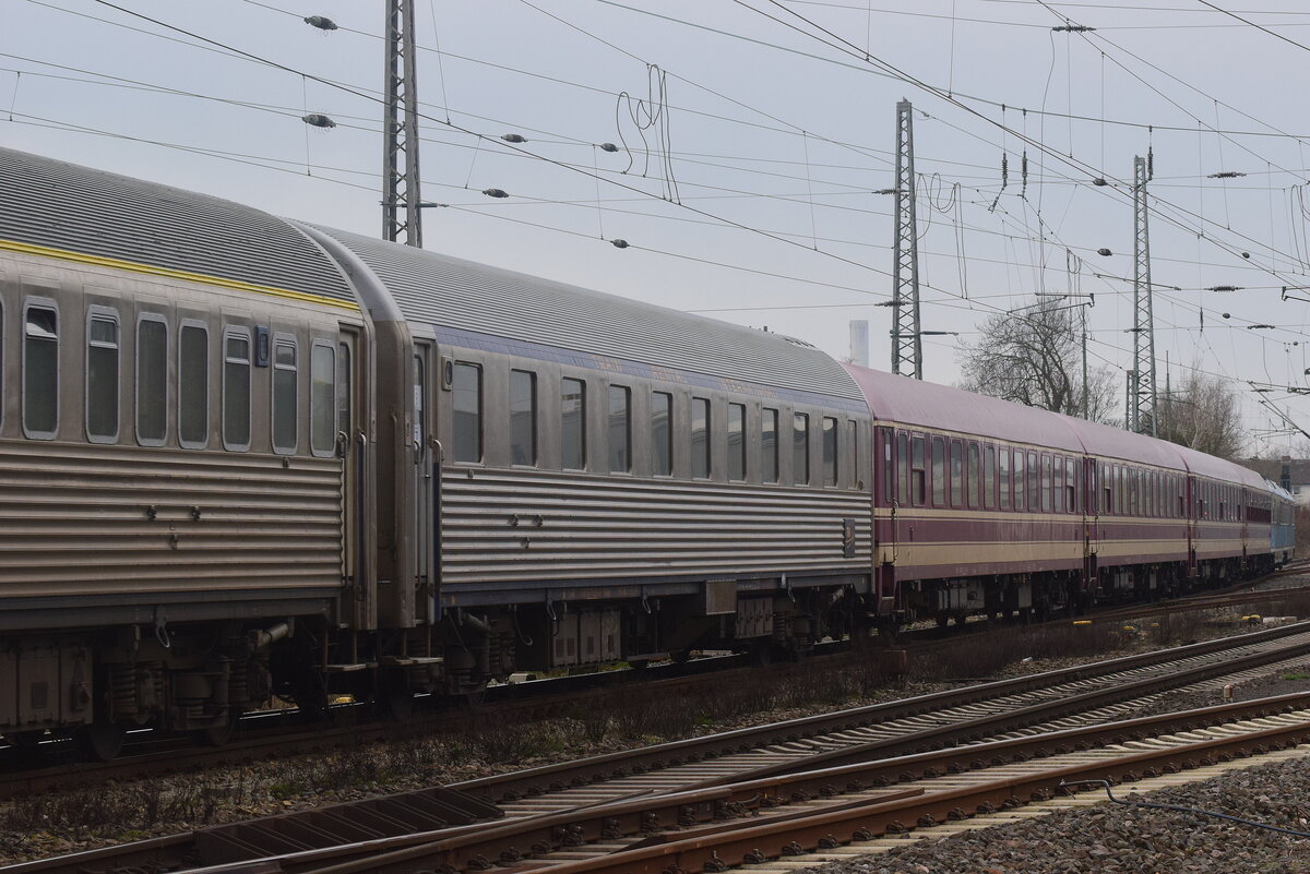 Blick auf einen Schlafwagen von TRI im TUI SKi Express von Innsbruck nach Amsterdam.

Grevenbroich 04.03.2024