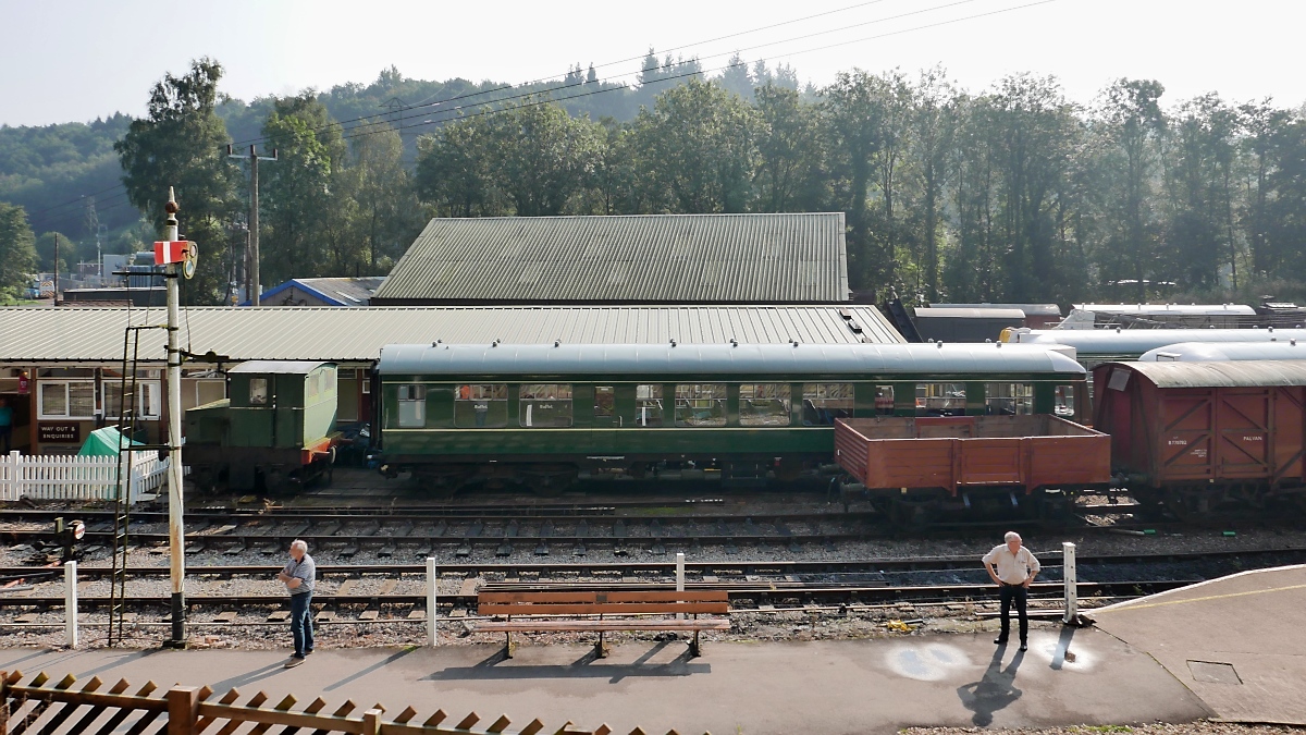 Blick auf die Norchard Low Level Station der Dean Forest Railway, 14.9.2016 