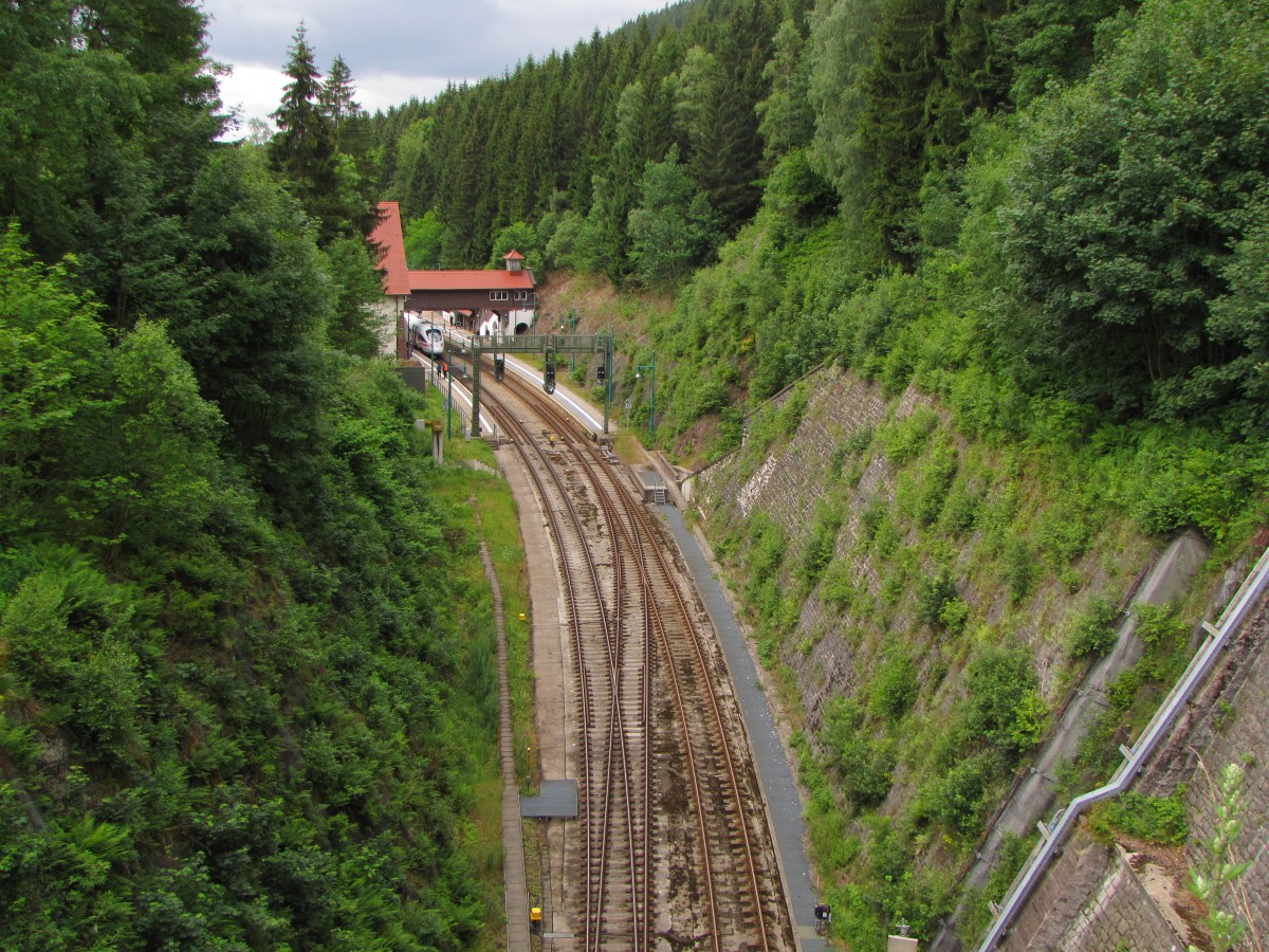 Blick auf den Oberhofer Bahnhof am 09.07.2015