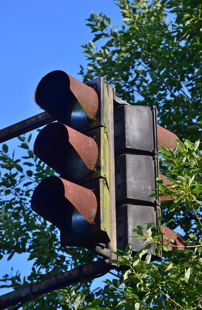 Blick auf eine Signalanlage für die Bremsprobe in Berlin Wuhlheide.

Berlin 18.07.2020