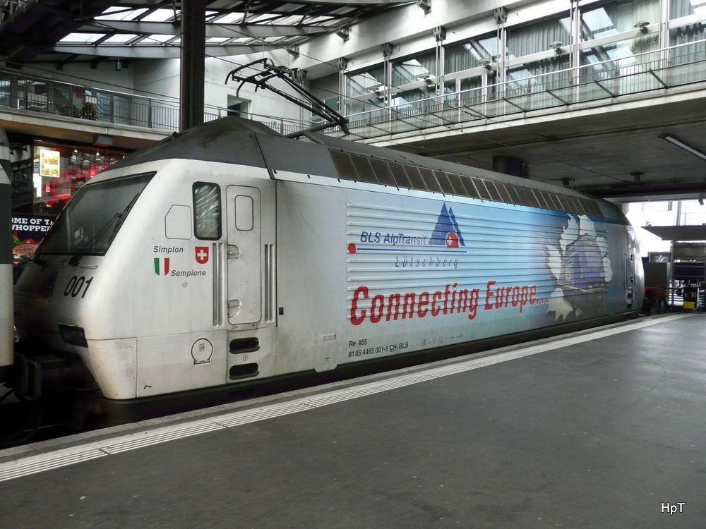 bls - 465 001-6 im Bahnhod Luzern am 03.01.2014