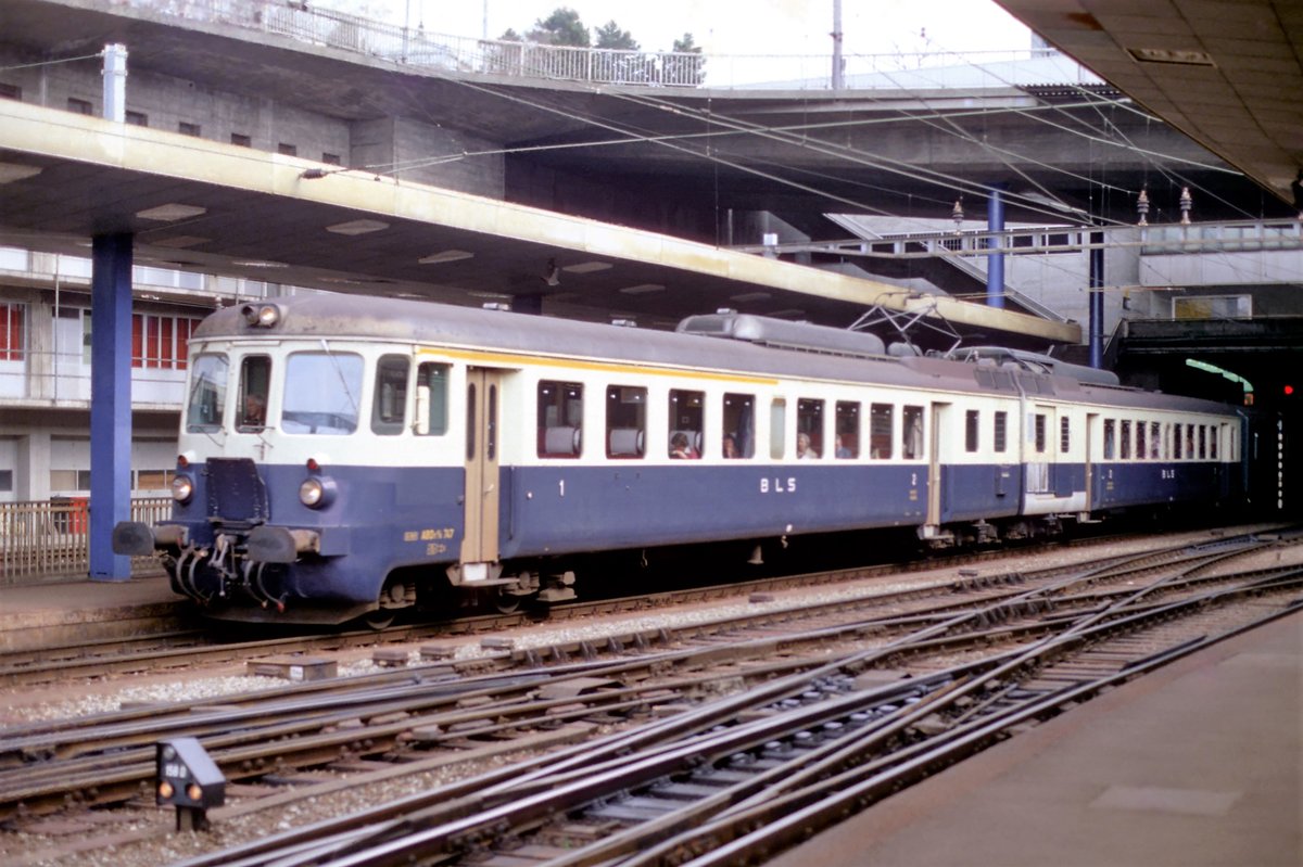 BLS Bern,April 1980. Digitalisiert von einer Kodak-Folie