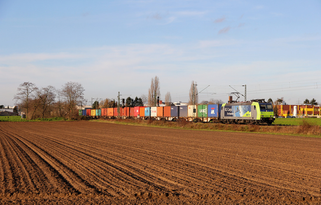 BLS Cargo 485 018 // Neuss-Elvekum // 18. Dezember 2019 