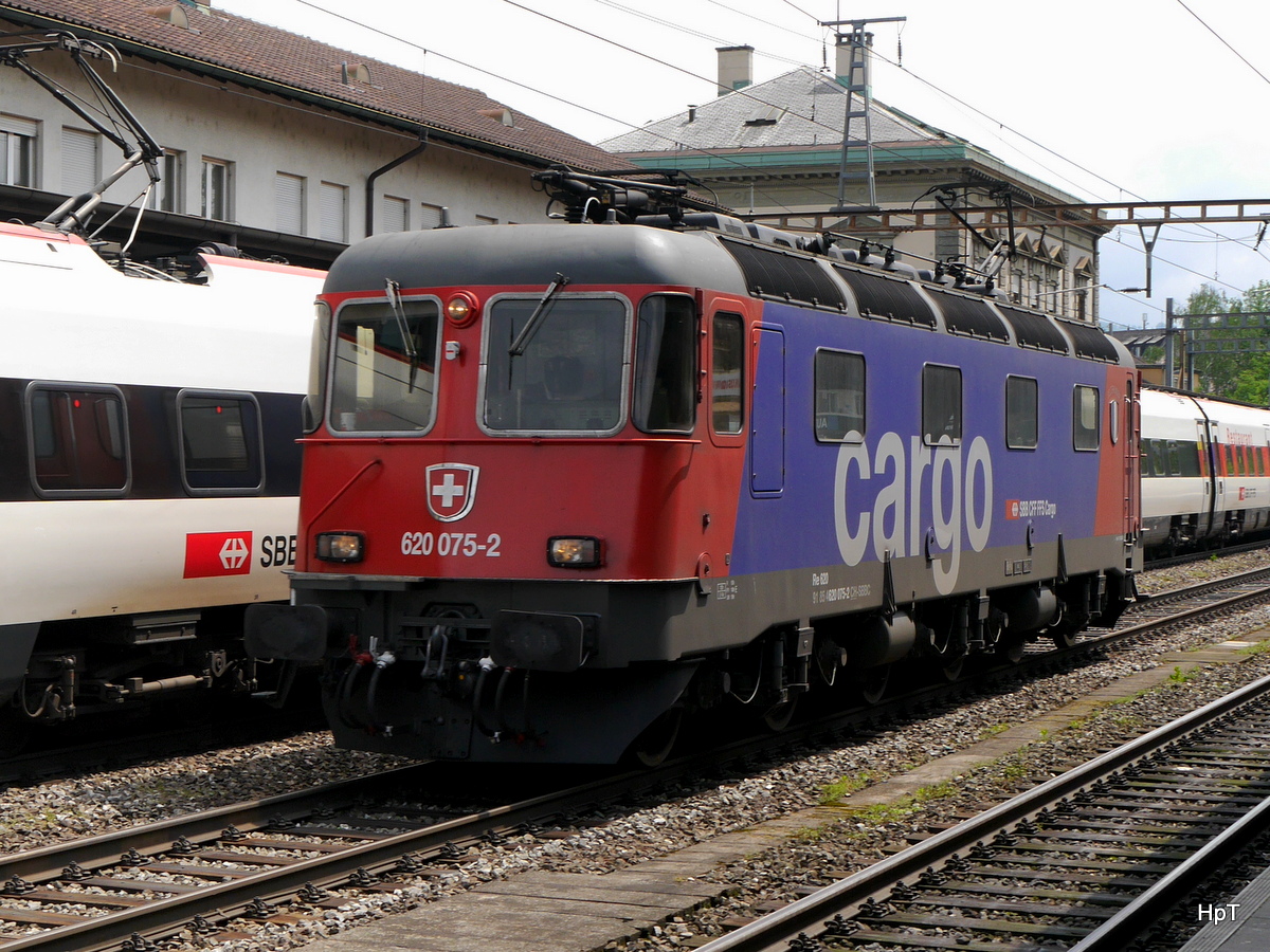 BLS - Lok 620 075-2 als Lokzug unterwegs in Liestal am 17.05.2018