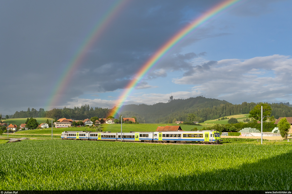 BLS RBDe 565 / S6 Schwarzenburg - Bern / Gasel, 16. Juli 2021