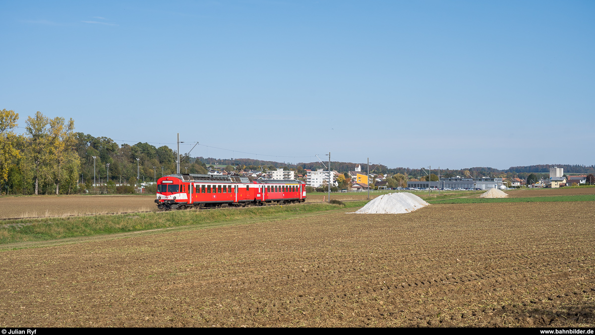 BLS RBDe 566 221 im Einsatz für die CJ am 19. Oktober 2020 als Regio Porrentruy - Alle zwischen Porrentruy und Alle.