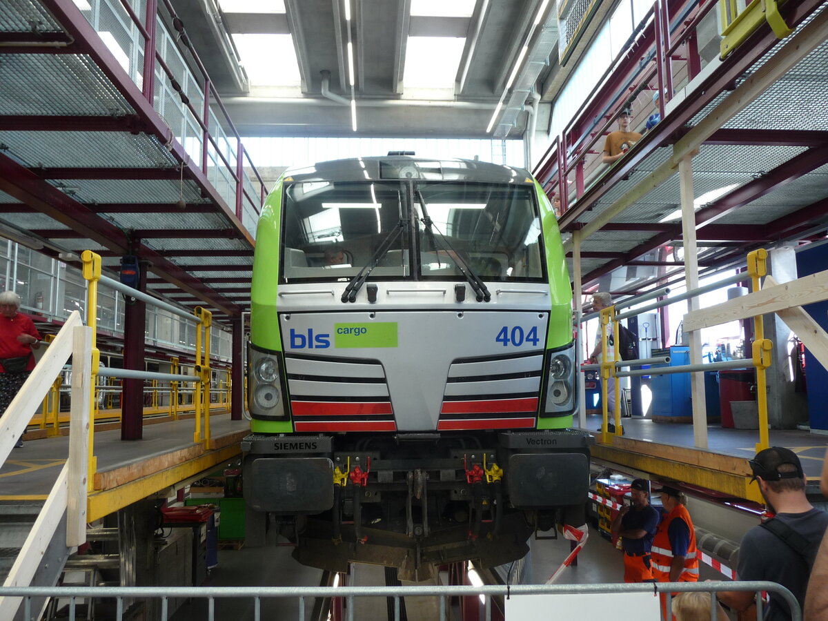 Bls Re 475 404 in der Werkstätte Spiez.
4.September.2022