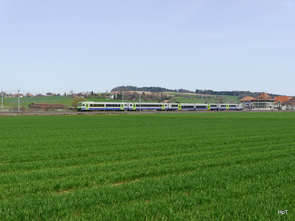 BLS - Regio Bern - Biel unterwegs bei Schüpfen am 30.03.2014
