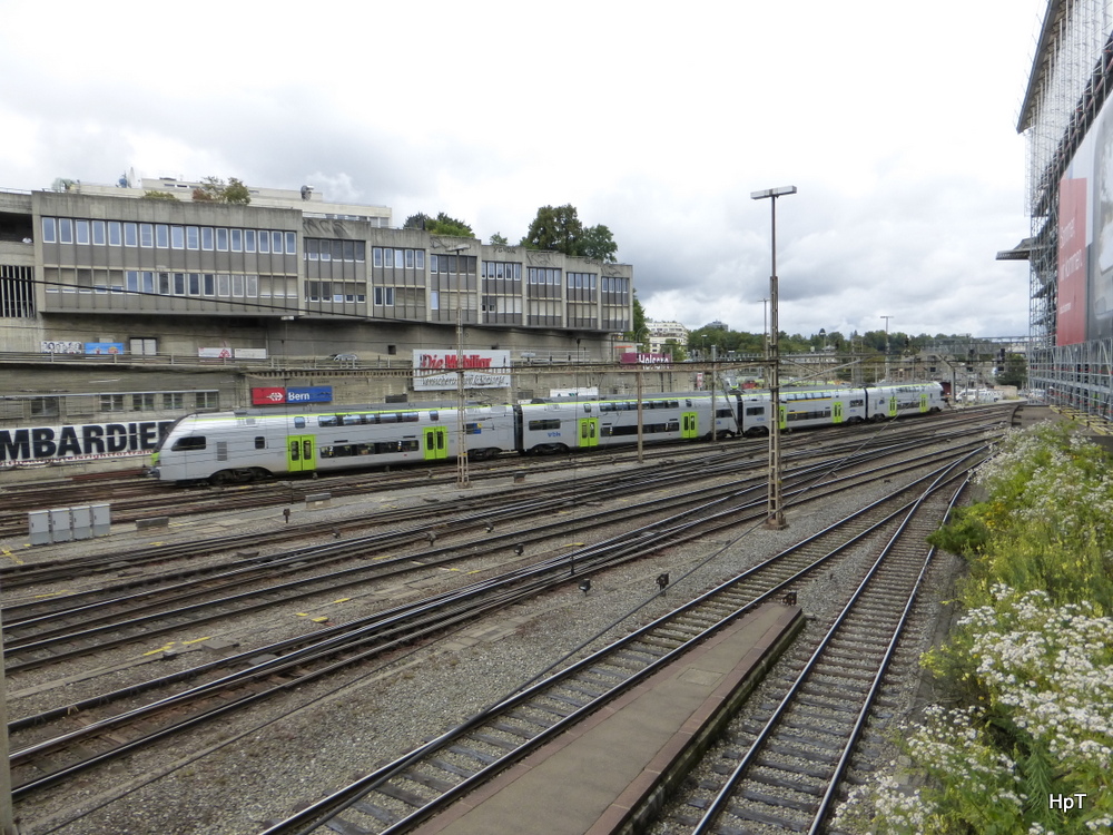 BLS - Triebzug RABe 515 017 beim verlassen des Bahnhofs Bern am 29..07.2014