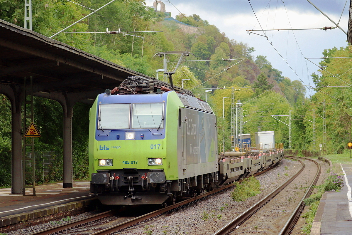BLSC 485 017 durchf�hrt mit einem nicht voll ausgelasteten KLV Remagen-Rolandseck 31.8.2026