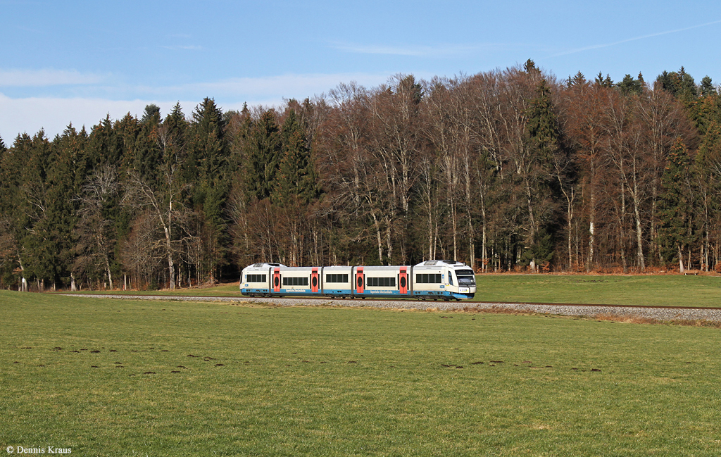BOB VT 109 am 13.12.2015 bei Schaftlach.