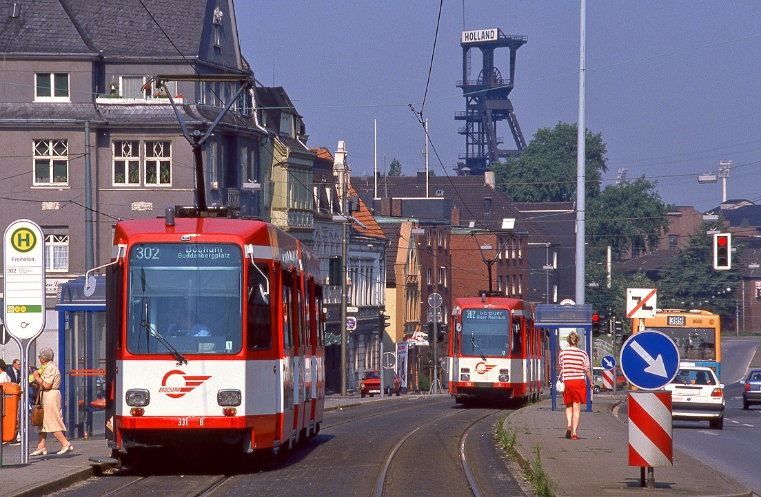 Bochum 331, Wattenscheid Friedrich Ebert Straße, 06.07.1989.
