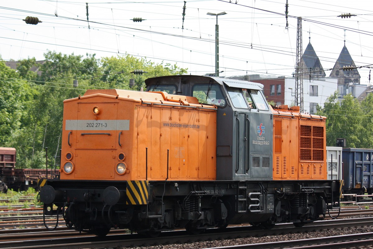 BoEG 202 271 am 7.6.13 als Tfzf in Dsseldorf-Rath.
