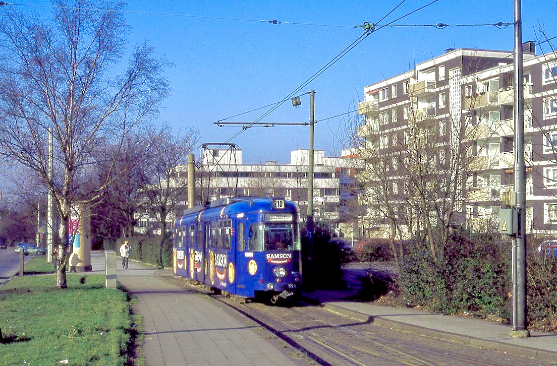Bogestra 275, Wattenscheid Höntrop, Westenfelder Straße, 29.10.1991.
