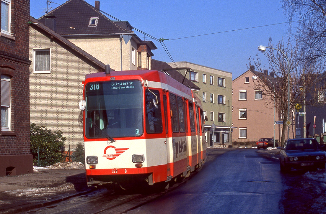 Bogestra 328, Bochum Linden, 21.02.1991.