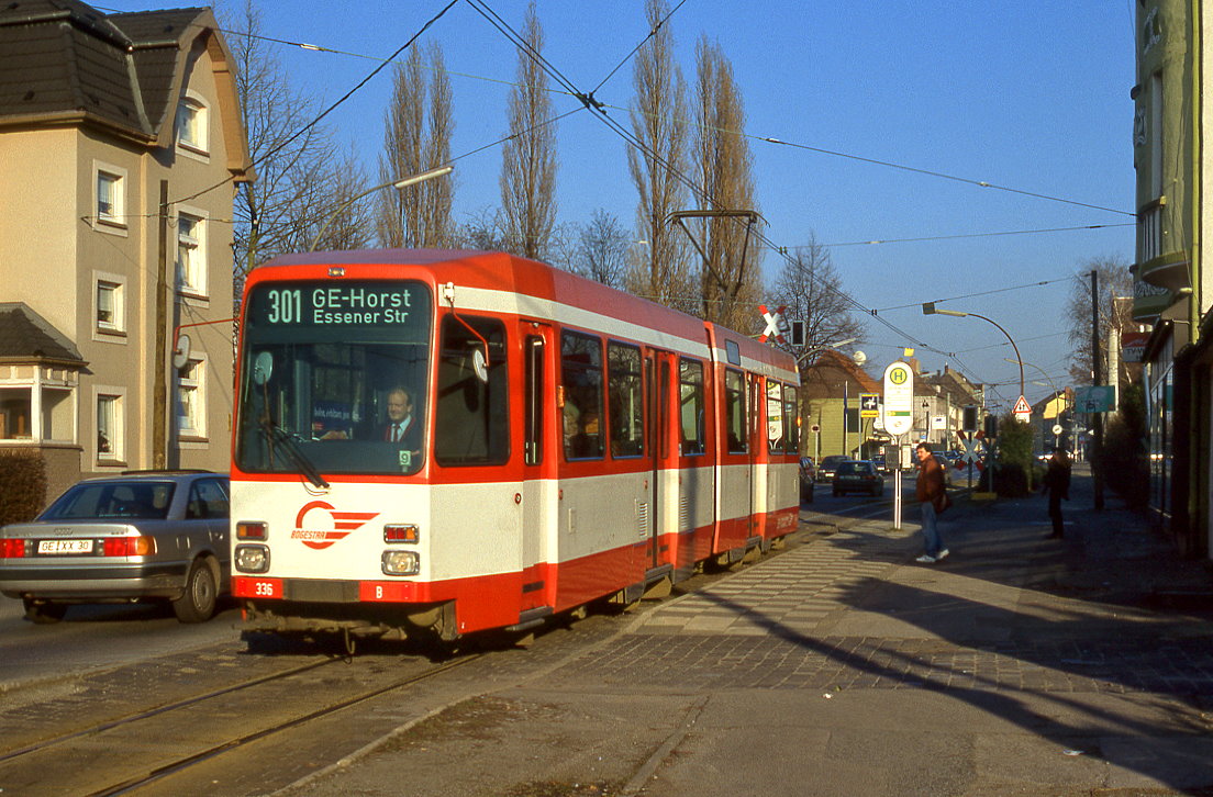 Bogestra 336, Gelsenkirchen Horster Straße, 21.12.1996.
