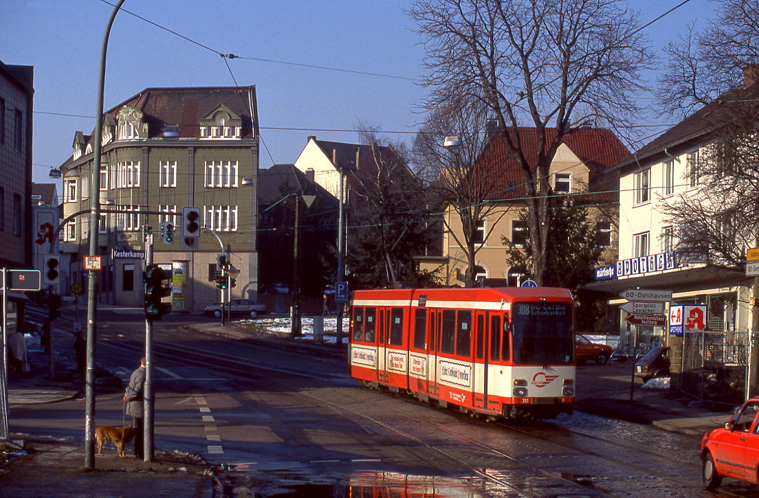Bogestra 352, Bochum Linden, 21.02.1991.
