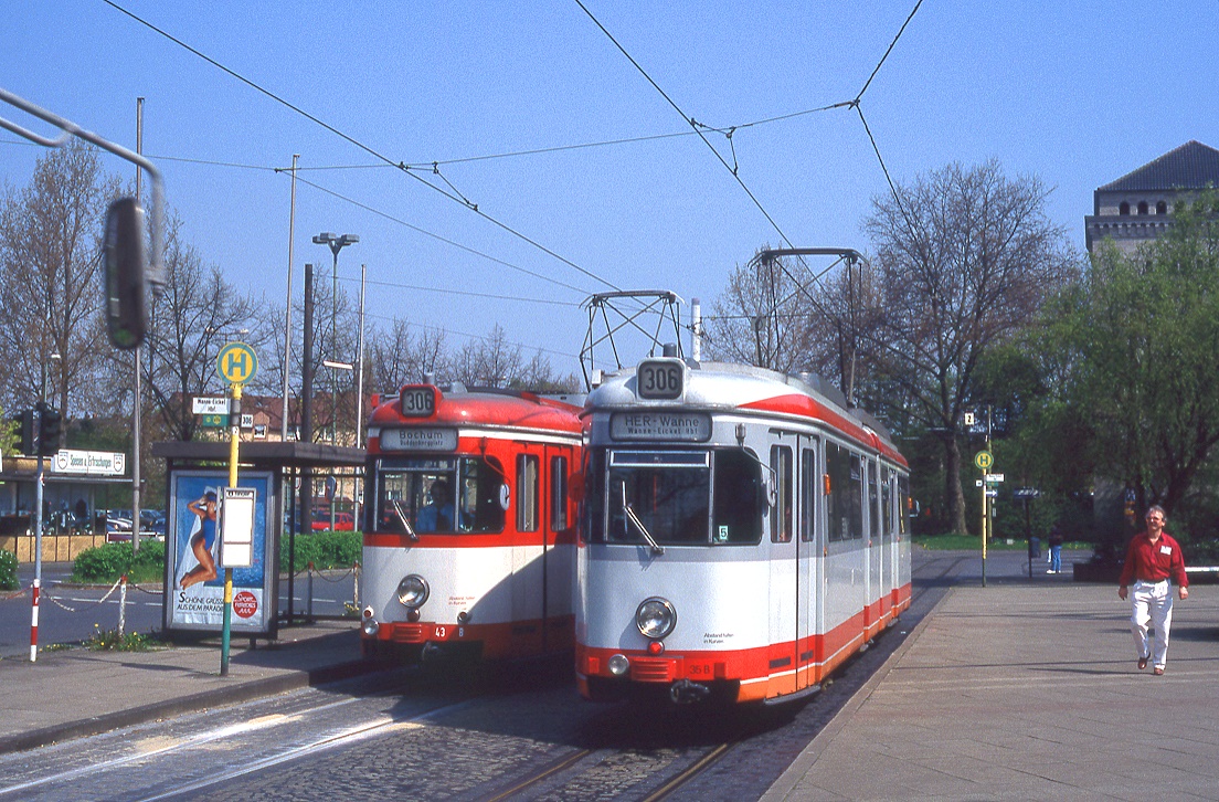 Bogestra 43, 35, Wanne Eickel, 24.04.1995.