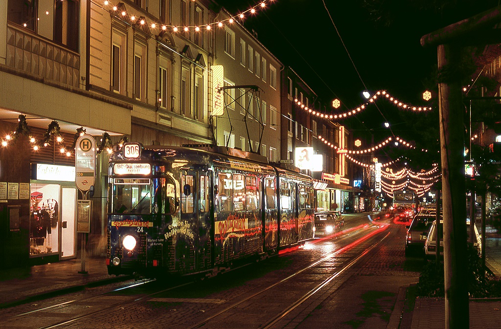 Bogestra Tw 24, Eickeler Hauptstarße, 05.12.1991.